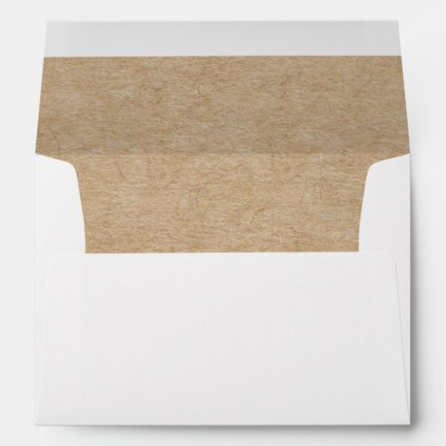 Simple Brown Paper Craft Return Address Envelope