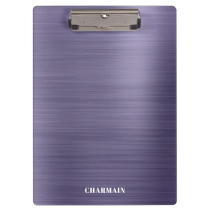 Simple Brush Metal Midnight Clipboard