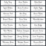 Simple brush script wedding guest address label<br><div class="desc">Minimalist wedding guess address label features Modern handwritten brush script name and stylish sans serif font address,  simple and elegant. Great for simple modern wedding.
See all the matching pieces in collection</div>