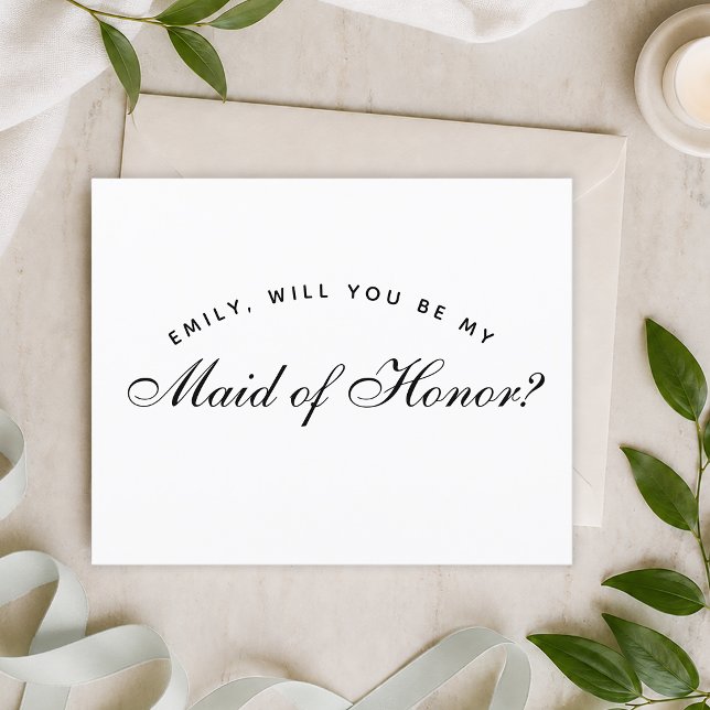 Simple Budget Maid Of Honor Proposal (Creator Uploaded)