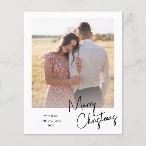 Simple Budget Photo Christmas Holiday Card