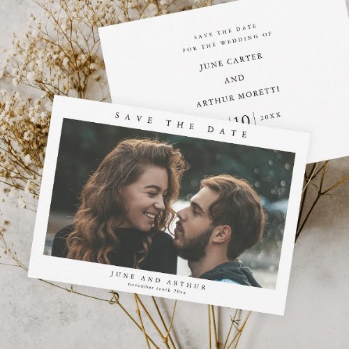 Simple Budget Photo Wedding Save the Date