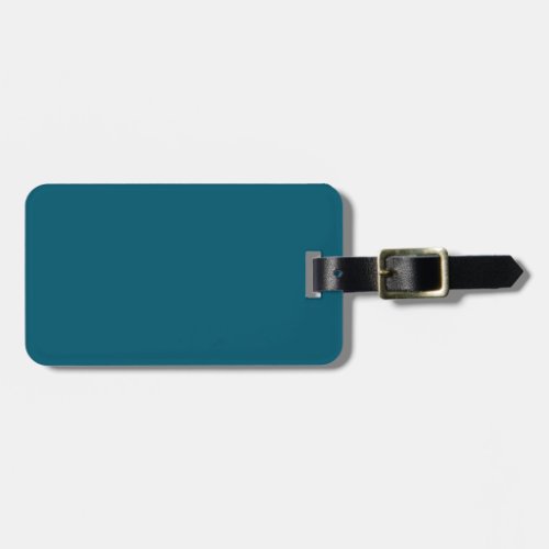 Simple Budget Solid Color Teal  Luggage Tag