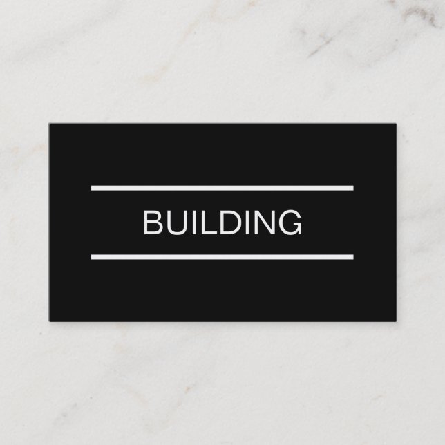 Simple Builder Business Cards (Front)