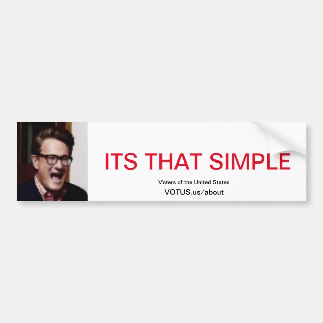 Simple Bumper Sticker (Front)