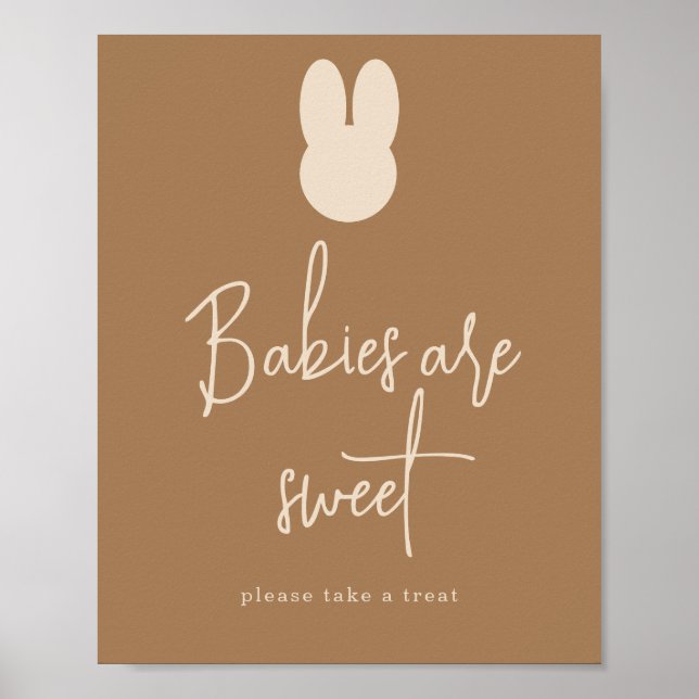 Simple Bunny Babies are sweet Poster (Front)