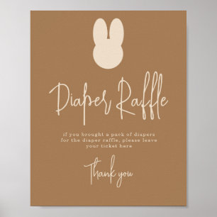 Simple Bunny Diaper Raffle game  Poster