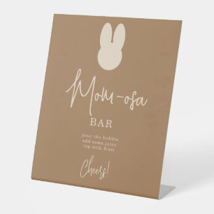 Simple Bunny mOM-osa bar Pedestal Sign
