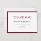 Simple Burgundy Traditional Sympathy Funeral