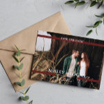 Simple Burgundy Wedding Save the Date<br><div class="desc">Simple Modern Wedding Save the Date personalized photo cards. For more advanced customization of this design,  please click the "Customize" button! Matching items and more color options are also available by request.</div>