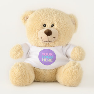 Simple Business 2 Logos Front and Back Teddy Bear