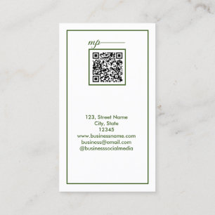 simple business add your name text  card