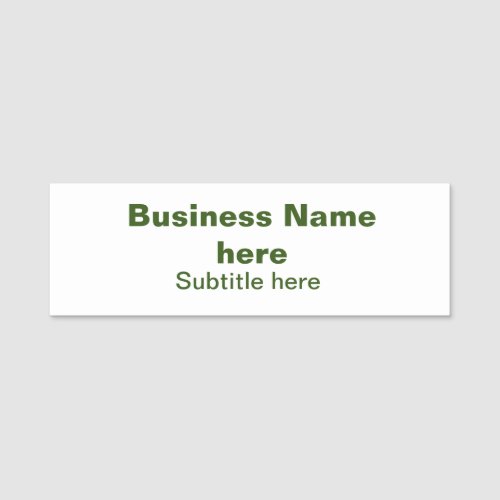 simple business add your name text q r code name tag