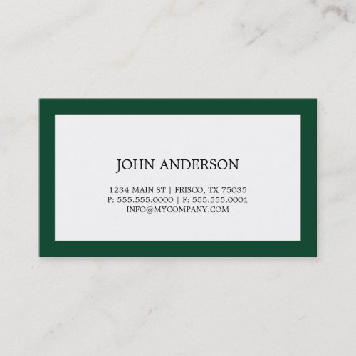 Simple Business Card