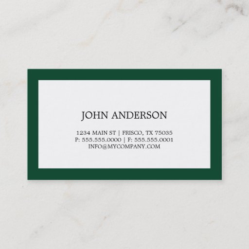 Customizable Simple Business Card