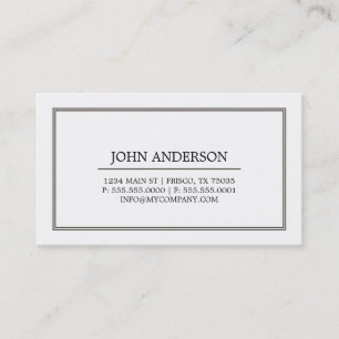 Simple Business Card