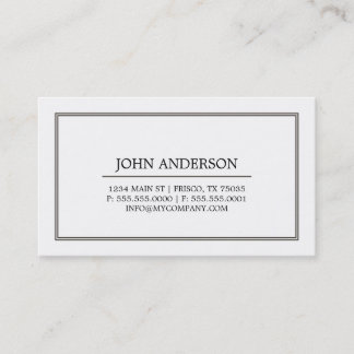 Simple Business Card
