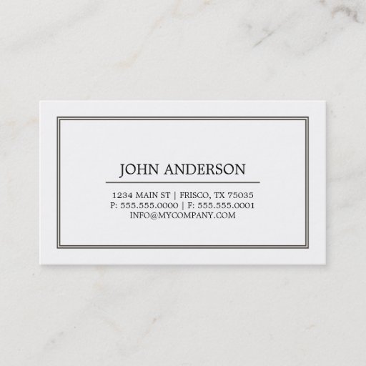 Customizable Simple Business Card