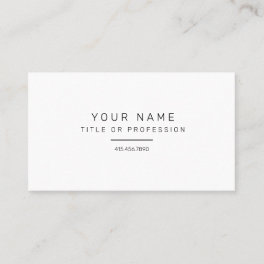 Simple Business Card