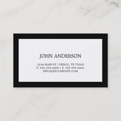 Customizable Simple Business Card