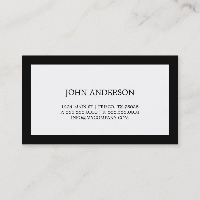 Simple Business Card (Front)