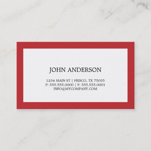 Simple Business Card