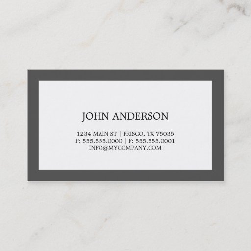 Customizable Simple Business Card