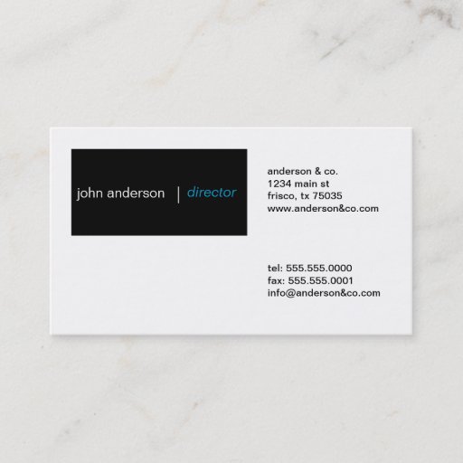 Customizable Simple Business Card
