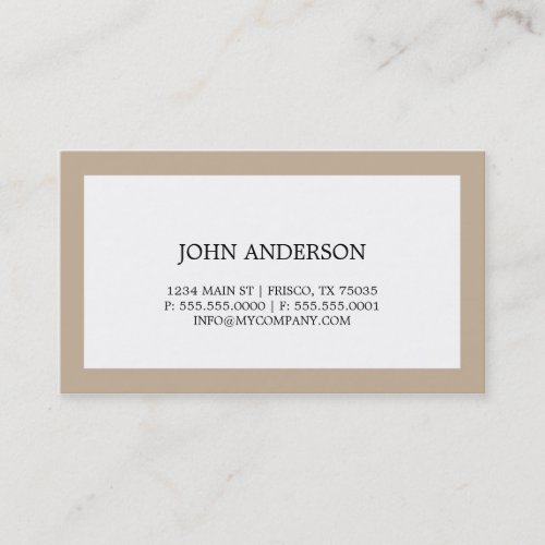 Simple Business Card