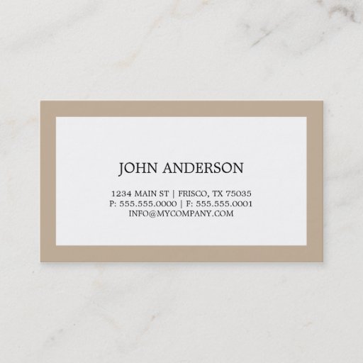 Customizable Simple Business Card