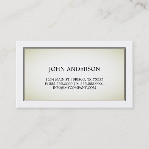 Simple Business Card