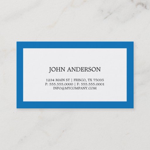 Customizable Simple Business Card
