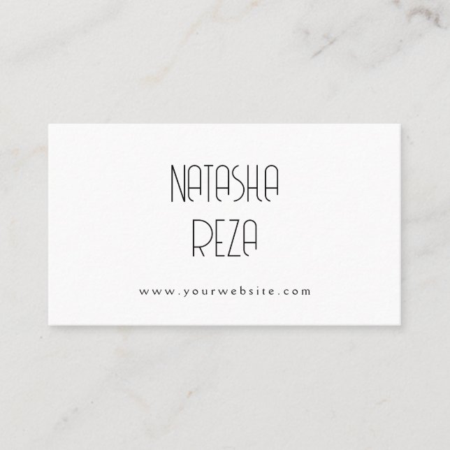 Simple Business Card (Front)