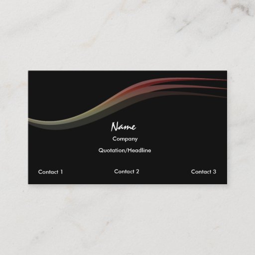 Customizable Simple business card