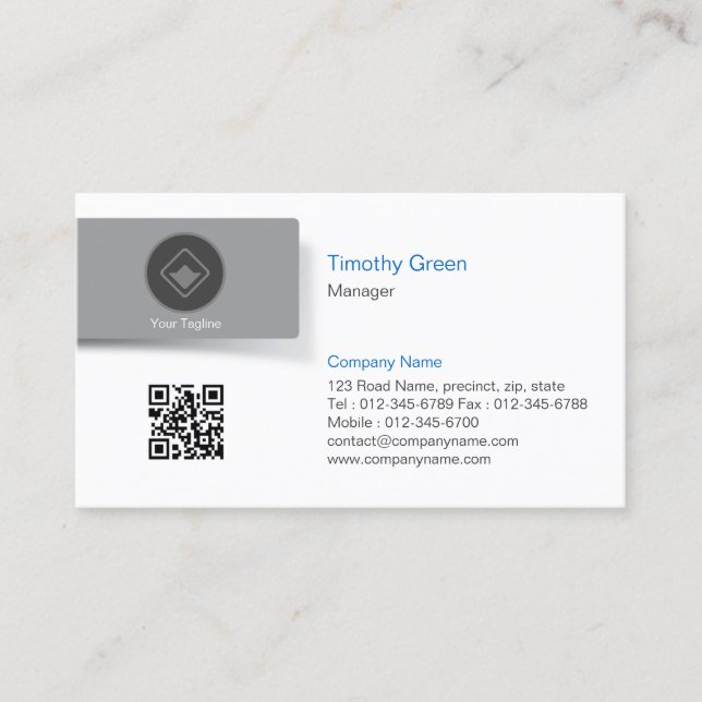 Simple Business Card #08 (Front)