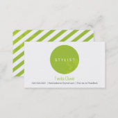 SIMPLE BUSINESS CARD :: bold spot lime (Front/Back)