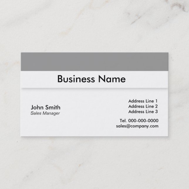 Simple Business Card Design (Front)
