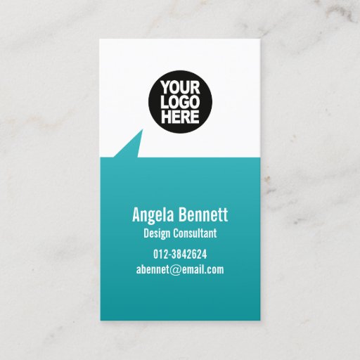 Customizable Simple Business Card Pointee Geometric Shapes