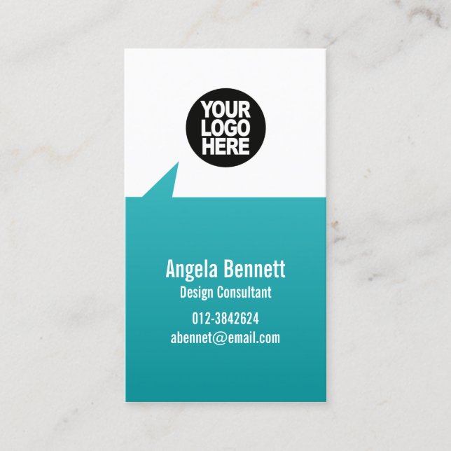 Simple Business Card Pointee Geometric Shapes (Front)