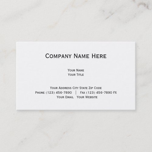 Simple Business Card Template 1