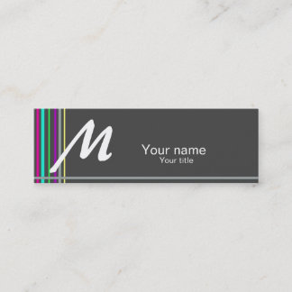 Simple business card with a touch of color