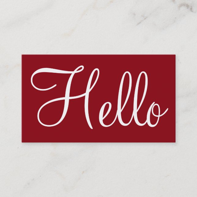 Simple Business Cards (Front)