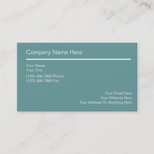Simple Business Cards (Front)