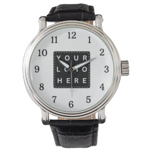 Simple Business Company Logo Promotional Branded Watch