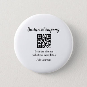 Simple business company website barcode QR add nam Button