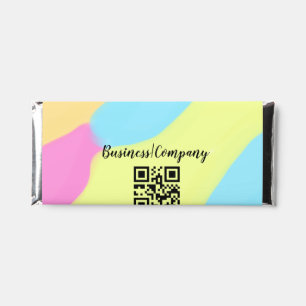 Simple business company website barcode QR add nam Hershey Bar Favors