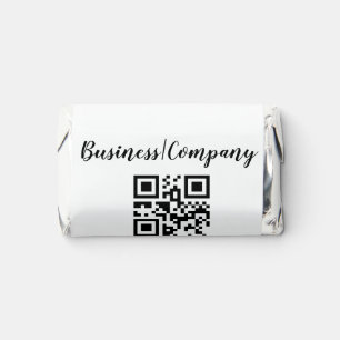 Simple business company website barcode QR add nam Hershey's Miniatures