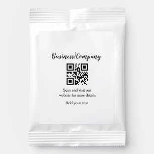 Simple business company website barcode QR add nam Lemonade Drink Mix