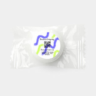 Simple business company website barcode QR add nam Life Saver® Mints