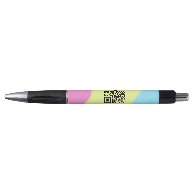 Simple business company website barcode QR add nam Pen (Front)